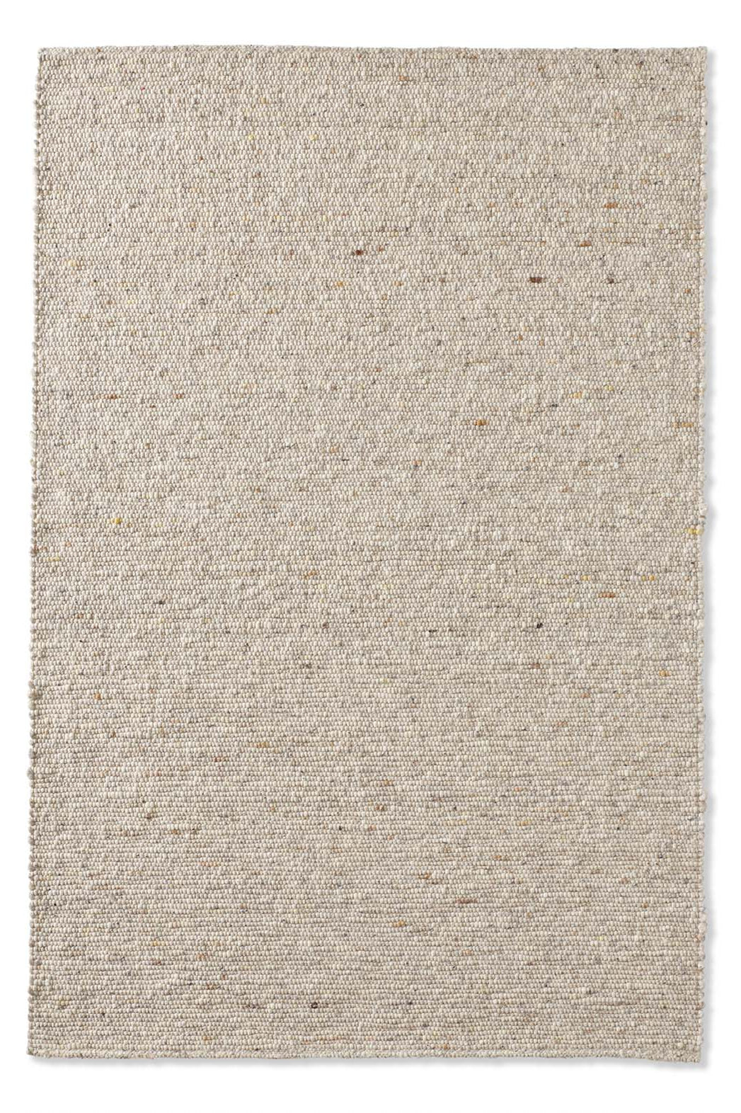 TaraCarpet Alpen Webteppich – Grau-Beige – Frontansicht, 070x130 cm