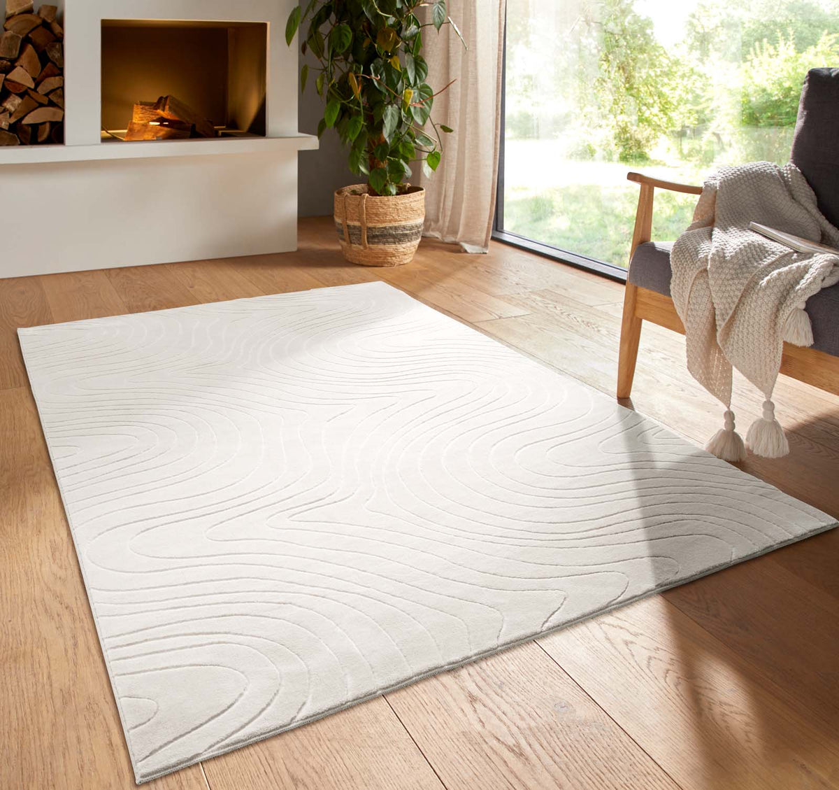 Homestyle 397 Organic Teppich Creme – weich & waschbar