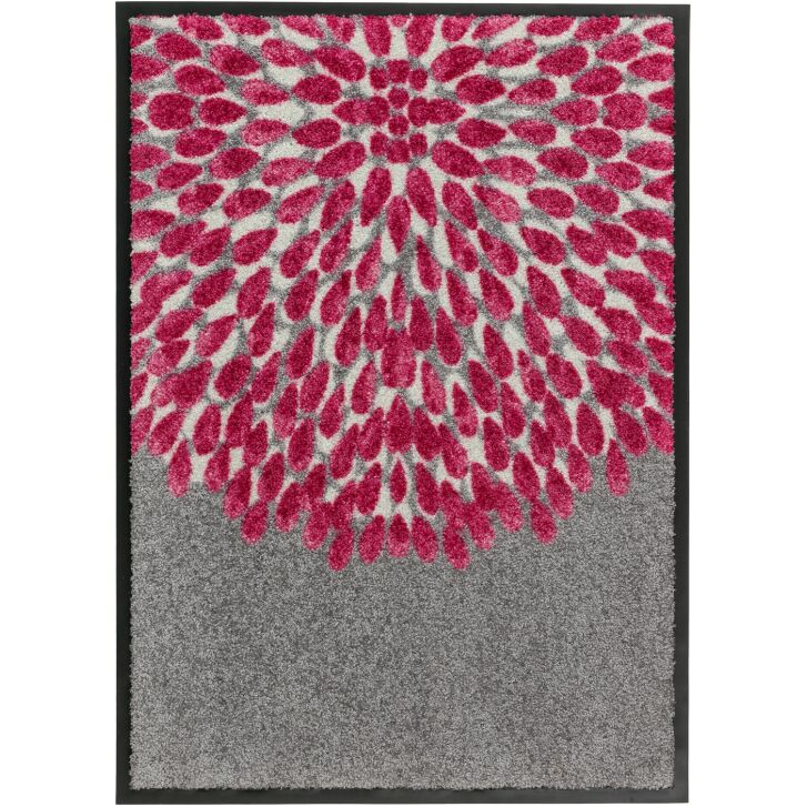 Schöner Wohnen Broadway Sauberlaufmatte Blume pink 050x070 cm