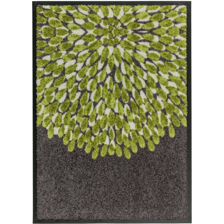 Schöner Wohnen Broadway Sauberlaufmatte Blume grün 050x070 cm