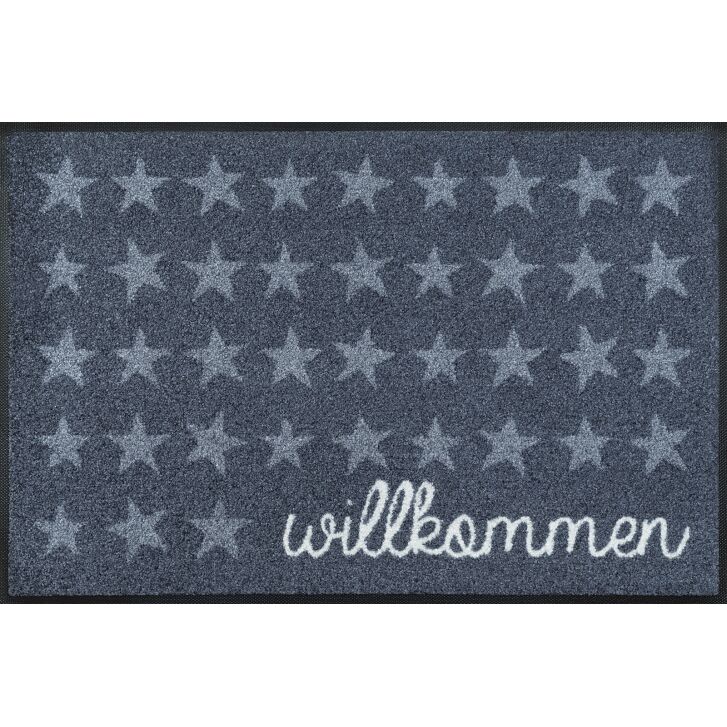 wash-and-dry Matte Willkommen Sterne 050x075 cm