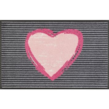 wash-and-dry Matte Rose Heart 050x075 cm