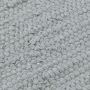 Flachweb-Baumwollteppich Amrum uni grau 040x060 cm