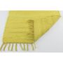 Flachweb-Baumwollteppich Amrum uni gelb 040x060 cm