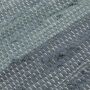 Flachweb-Baumwollteppich Amrum gestreift blau 060x120 cm
