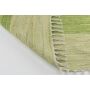 Flachweb-Baumwollteppich Amrum gestreift grün 060x120 cm