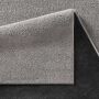 Kurzflor-Frisee-Teppich Madrid Uni Anthrazit 080x150 cm