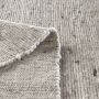 TaraCarpet Handwebteppich Malmoe hellgrau meliert 060x090 cm