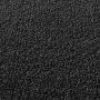 Kurzflor-Frisee-Teppich Madrid Uni Schwarz 120x120 cm rund