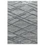 TaraCarpet Designerteppich Tokio hoch-tief Struktur Wellen grau 080x150 cm