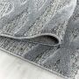 TaraCarpet Designerteppich Tokio hoch-tief Struktur Wellen grau 080x150 cm
