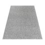 TaraCarpet Teppich Osaka robustes Flachgewebe uni hellgrau 080x150 cm