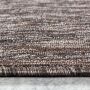 TaraCarpet Teppich Osaka robustes Flachgewebe uni braun 120x170 cm