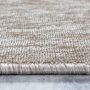 TaraCarpet Teppich Osaka robustes Flachgewebe uni beige 080x150 cm