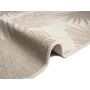 Viktoria Teppich aus robustem Flachgewebe für In und Outdoor  54129-70 beige Palm 067x180 cm