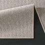 Kurzflor-Teppich Joy Flachgewebe Schlingenteppich beige 080x150 cm