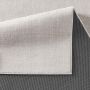 Kurzflor-Teppich Barry uni Flachgewebe samtweich beige 120x170 cm