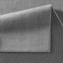 Kurzflor-Teppich Barry uni Flachgewebe samtweich grau 080x150 cm