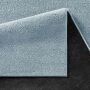 Kurzflor-Frisee-Teppich Madrid Uni Hellblau 080x150 cm