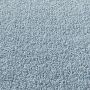 Kurzflor-Frisee-Teppich Madrid Uni Hellblau 080x150 cm