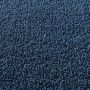 Kurzflor-Frisee-Teppich Madrid Uni Dunkelblau 080x150 cm