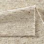 TaraCarpet Elmstein handgewebter Schurwollteppich aus gewalkter Wolle Natur 070x130 cm