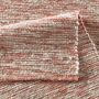 TaraCarpet Elmstein handgewebter Schurwollteppich aus gewalkter Wolle Rot 070x130 cm