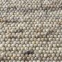 TaraCarpet Limburg handgewebter Schurwollteppich aus gewalkter Wolle Braun 070x130 cm