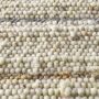 TaraCarpet Weidenthal handgewebter Schurwollteppich aus Wolle gestreift Grau-Braun 070x130 cm