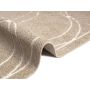 Indoor & Outdoor Teppich Capri modernes Kreise Design beige  080x150 cm