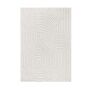 TaraCarpet Designerteppich Tokio hoch-tief Struktur Wellen uni weiß 080x150 cm