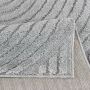 TaraCarpet Designerteppich Tokio hoch-tief Struktur Wellen uni grau 080x150 cm