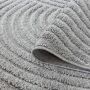TaraCarpet Designerteppich Tokio hoch-tief Struktur Wellen uni grau 080x150 cm