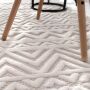 Indoor und Outdoor Teppich wetterfest Barcelona Orientalisch Scandi Style weiß 080x150 cm