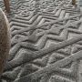 Indoor und Outdoor Teppich wetterfest Barcelona Orientalisch Scandi Style grau 080x150 cm