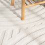 Indoor und Outdoor Teppich wetterfest Barcelona Wave Boho Style weiß 080x150 cm