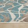 TaraCarpet In und Outdoor Teppich Fantasy Marmor blau 080x150 cm