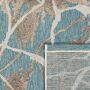 TaraCarpet In und Outdoor Teppich Fantasy Marmor blau 080x150 cm