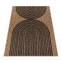 Tara Carpet Columbia-Fashion Wave In & Outdoor auch für die Küche schwarz 067x180 cm